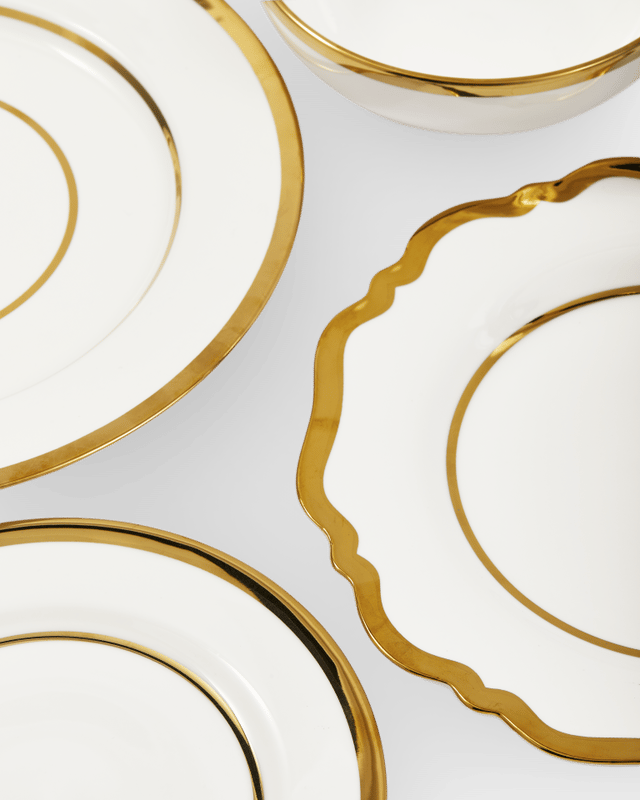 Pols Potten Golden Finds Plates & Bowl Set