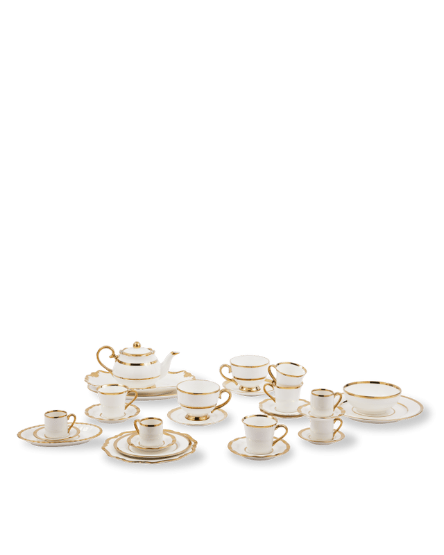 Pols Potten Golden Finds Plates & Bowl Set
