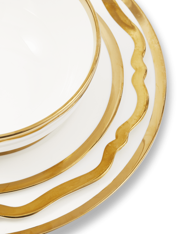 Pols Potten Golden Finds Plates & Bowl Set