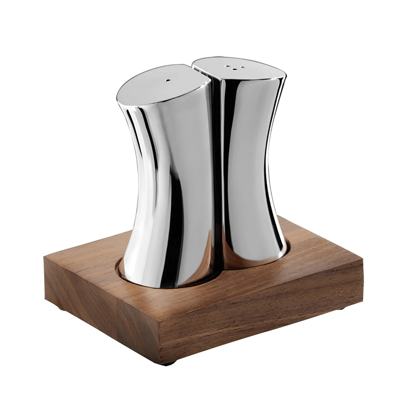 Robert Welch Drıft (br) V Salt & Pepper Shakers Wıth Walnut Base