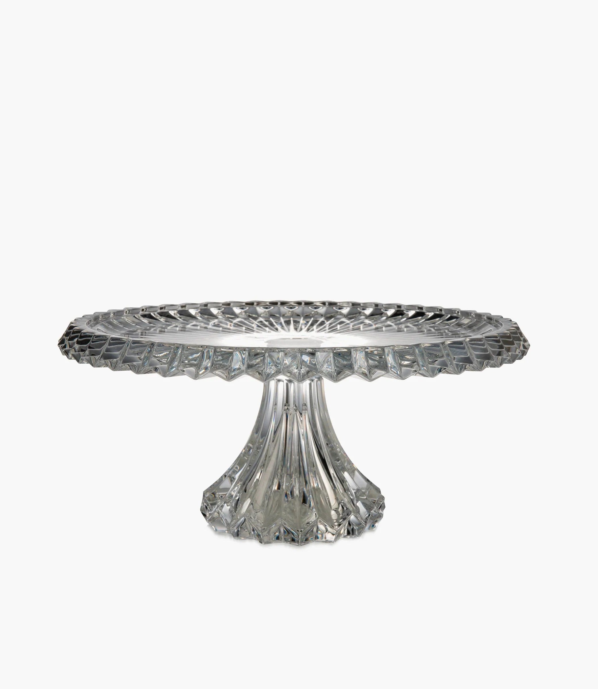 Rogaska Footed Cake Plate 33cm Crown Jewel