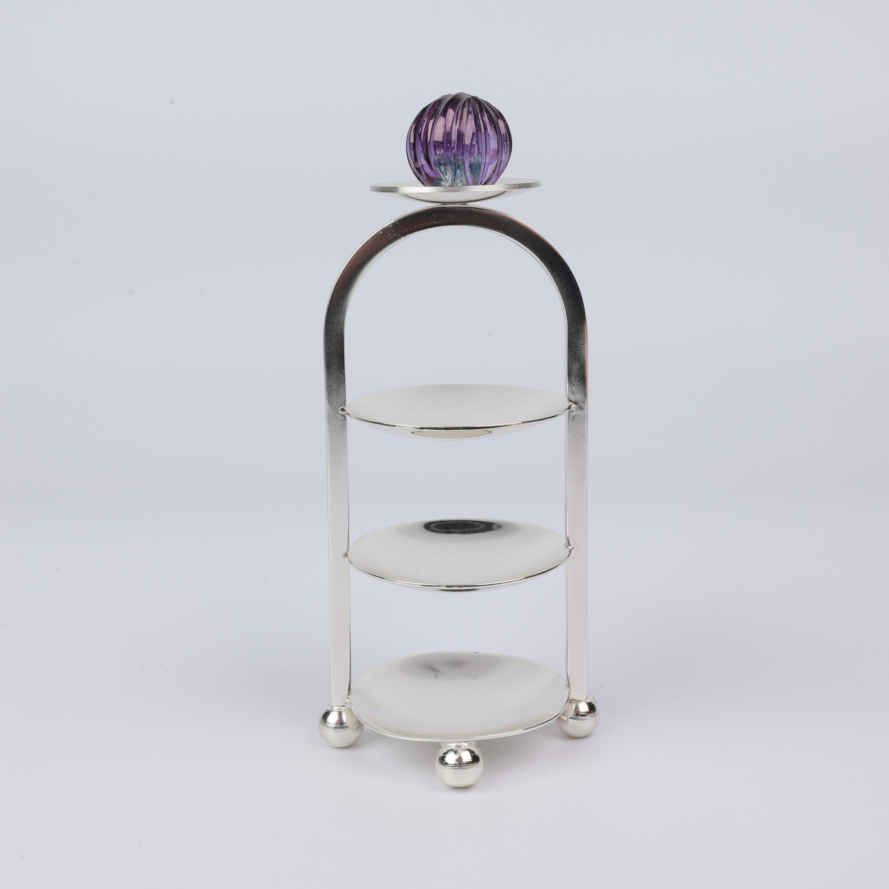 Select Gl 3 Layer Xxs Macaron Stand 16X5 Cm Mor Yeşil