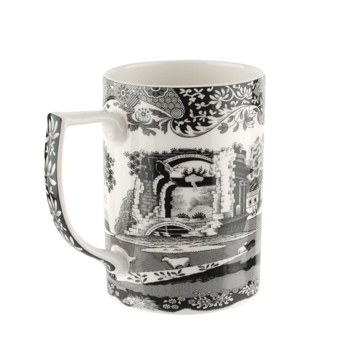 SPODE RW.BKI.4882 BLACK ITALIAN MUG