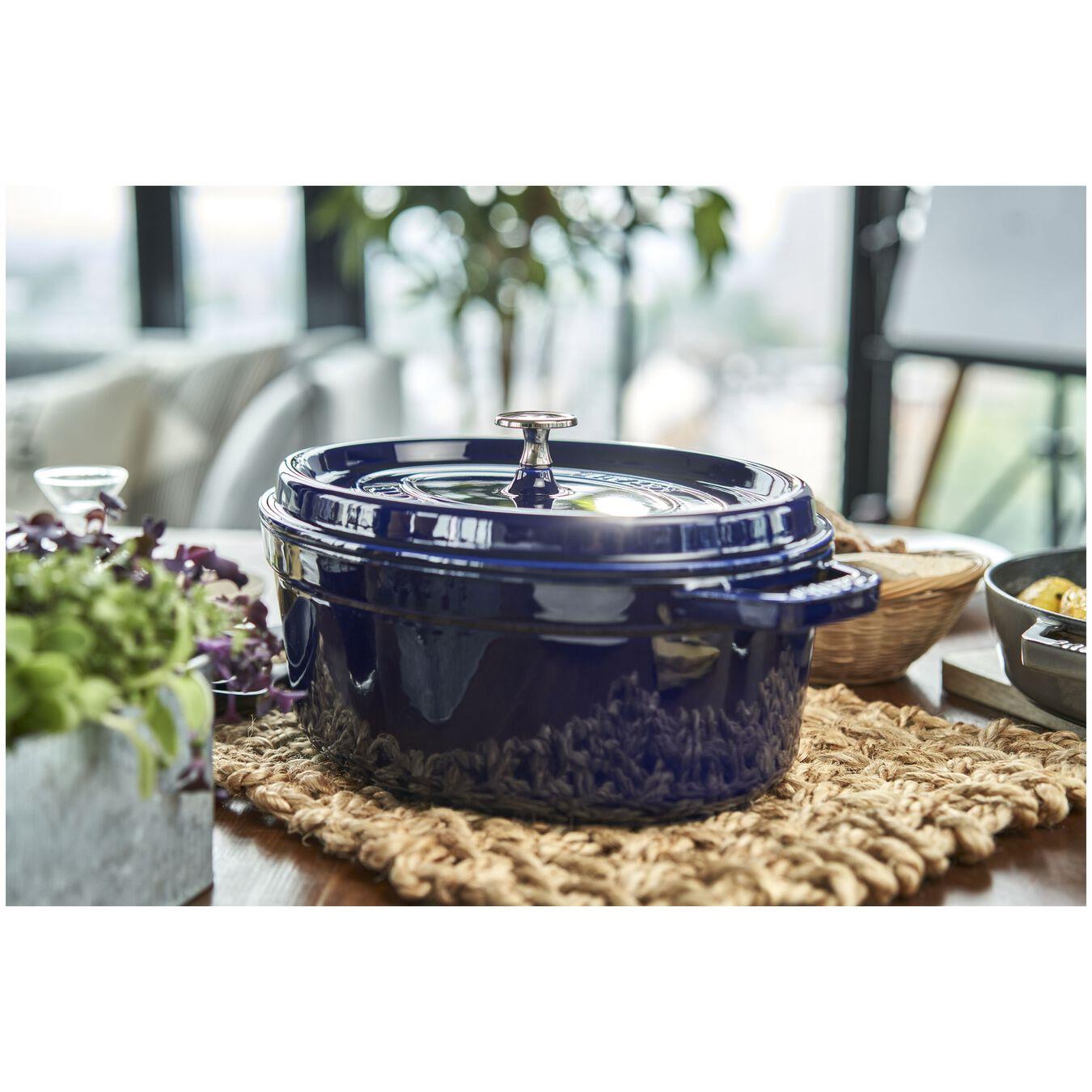 STAUB 405102890 DÖKÜM TENCERE OVAL 31CM KOYU MAVİ