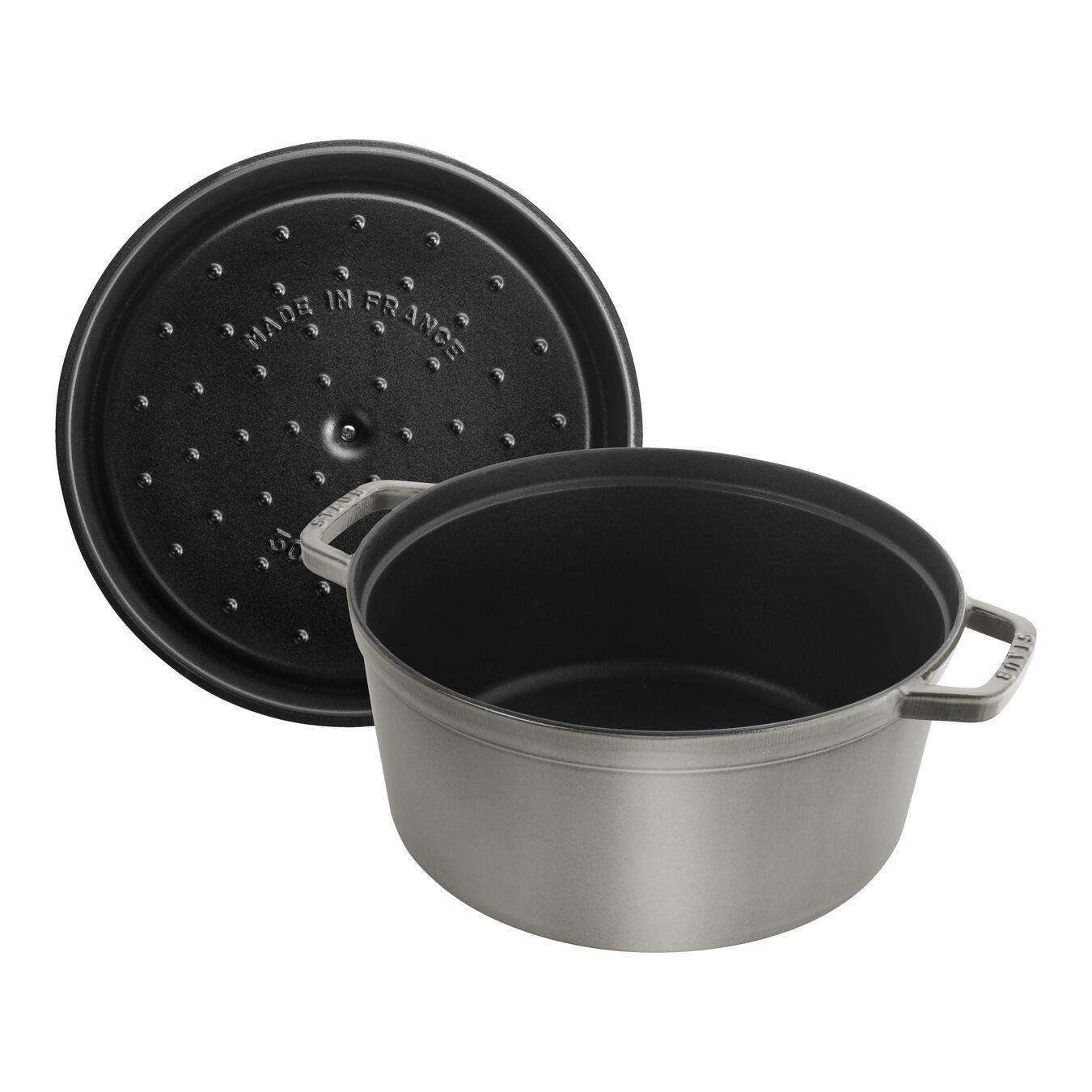 Staub LA COCOTTE Döküm Tencere Grafit Gri 24 cm 3,7 l yuvarlak