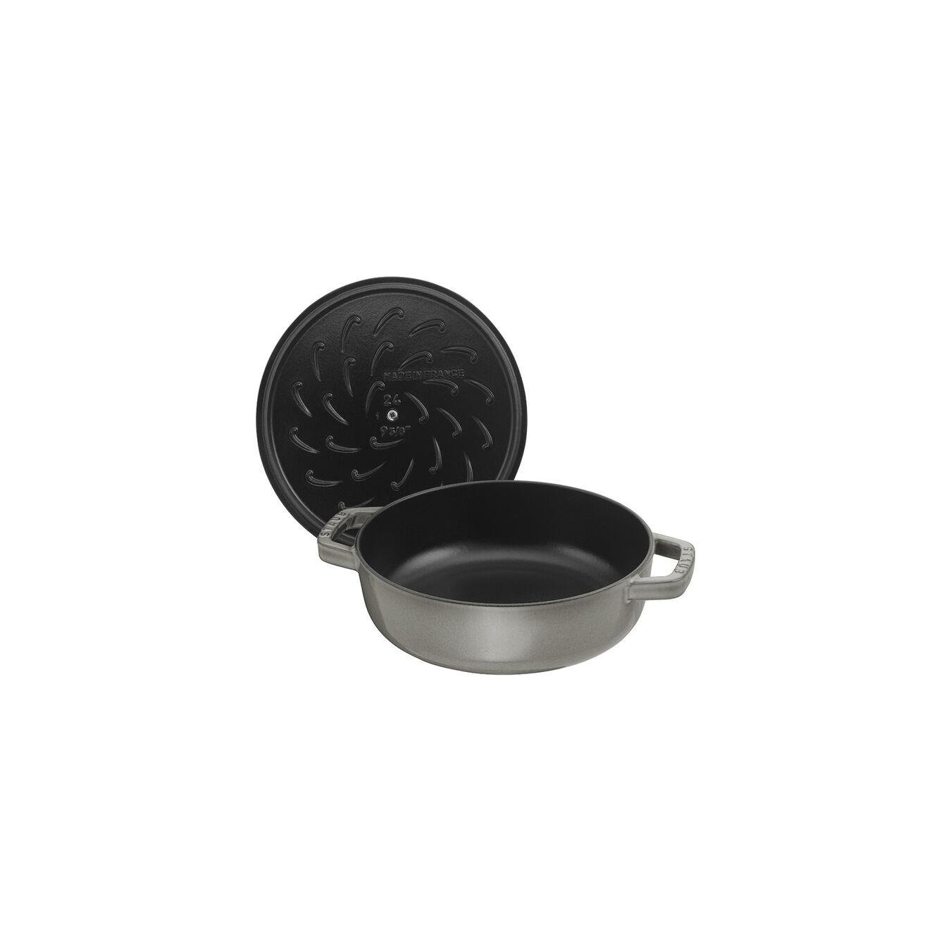 Staub LA COCOTTE Sote Tenceresi Chistera döküm demir 28 cm Grafit Gri