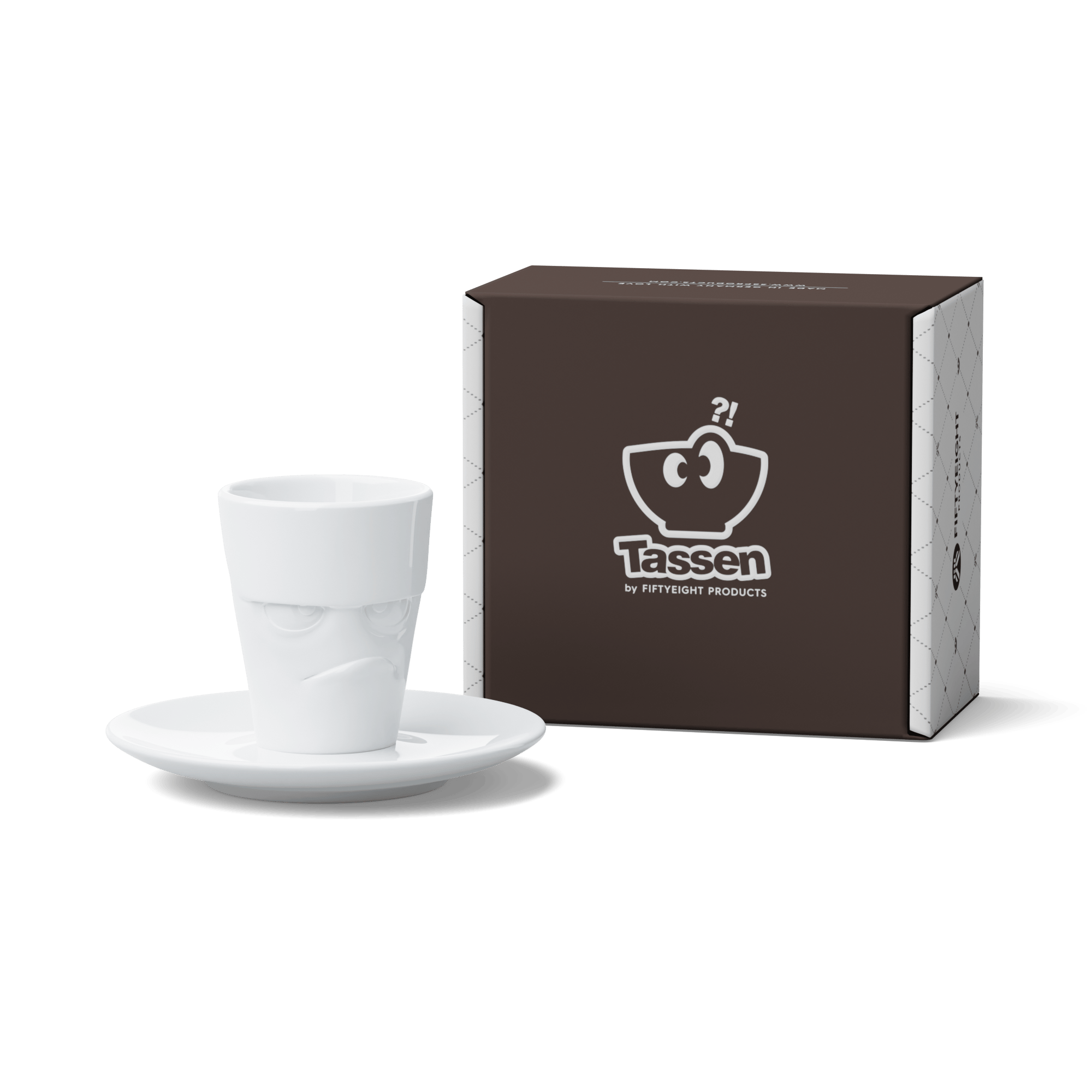 Tassen Grumpy- Beyaz Kahve Fincanı, 80 Ml