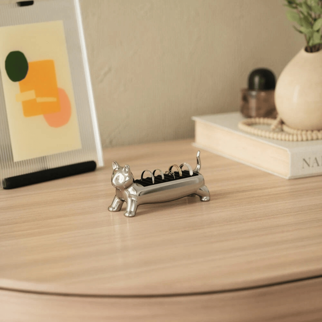 Umbra Alı Cat Yüzük Tutucu Krom Renk 4 X 5,5 X 12 Cm