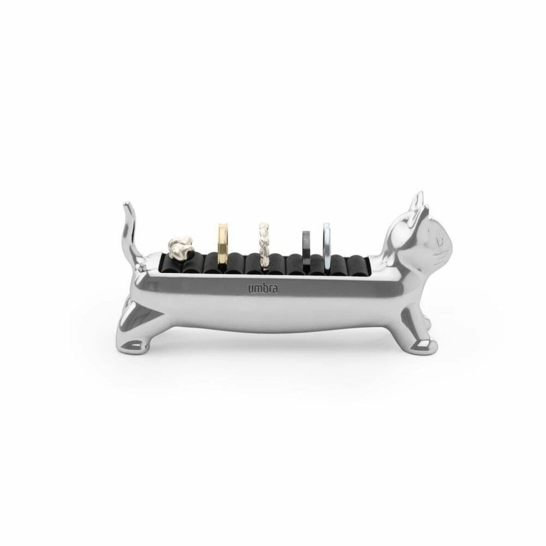 Umbra Alı Cat Yüzük Tutucu Krom Renk 4 X 5,5 X 12 Cm