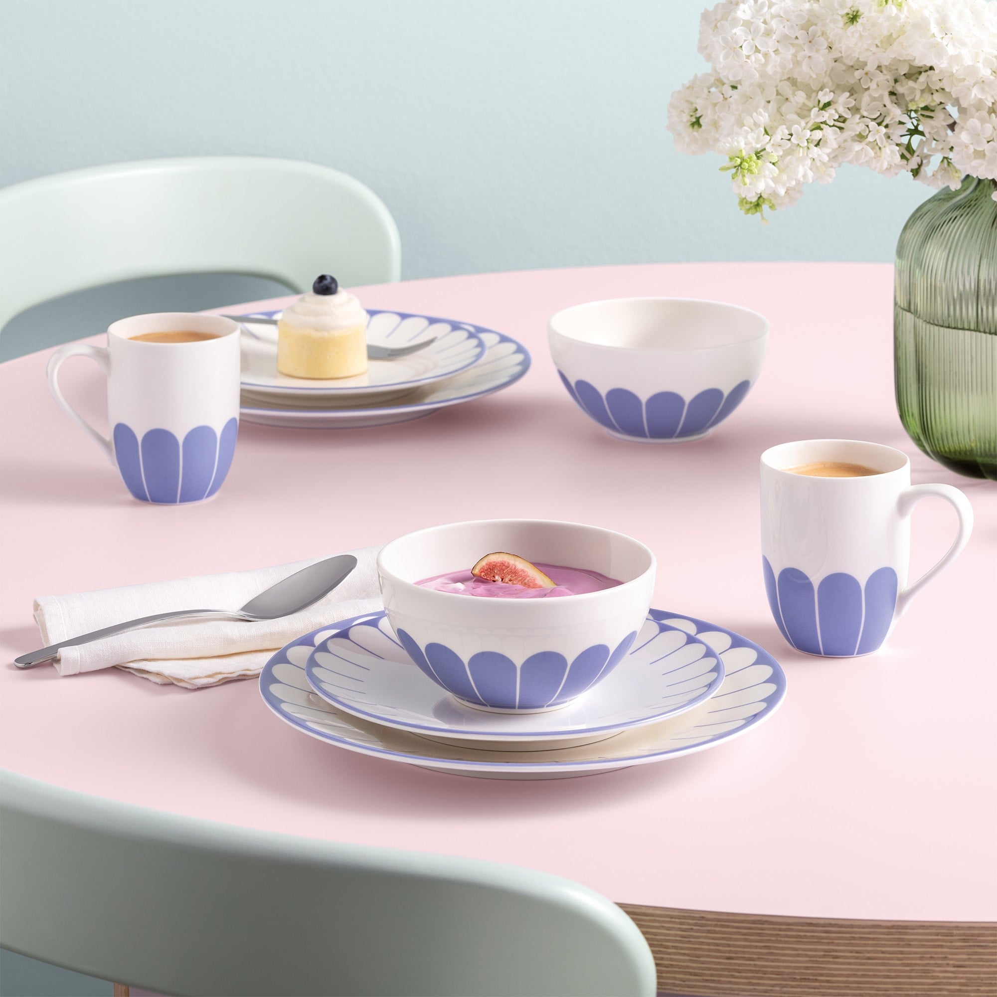 Vb Fleur Bleu - Komposto/salata Kasesı, 13 Cm, Mavı