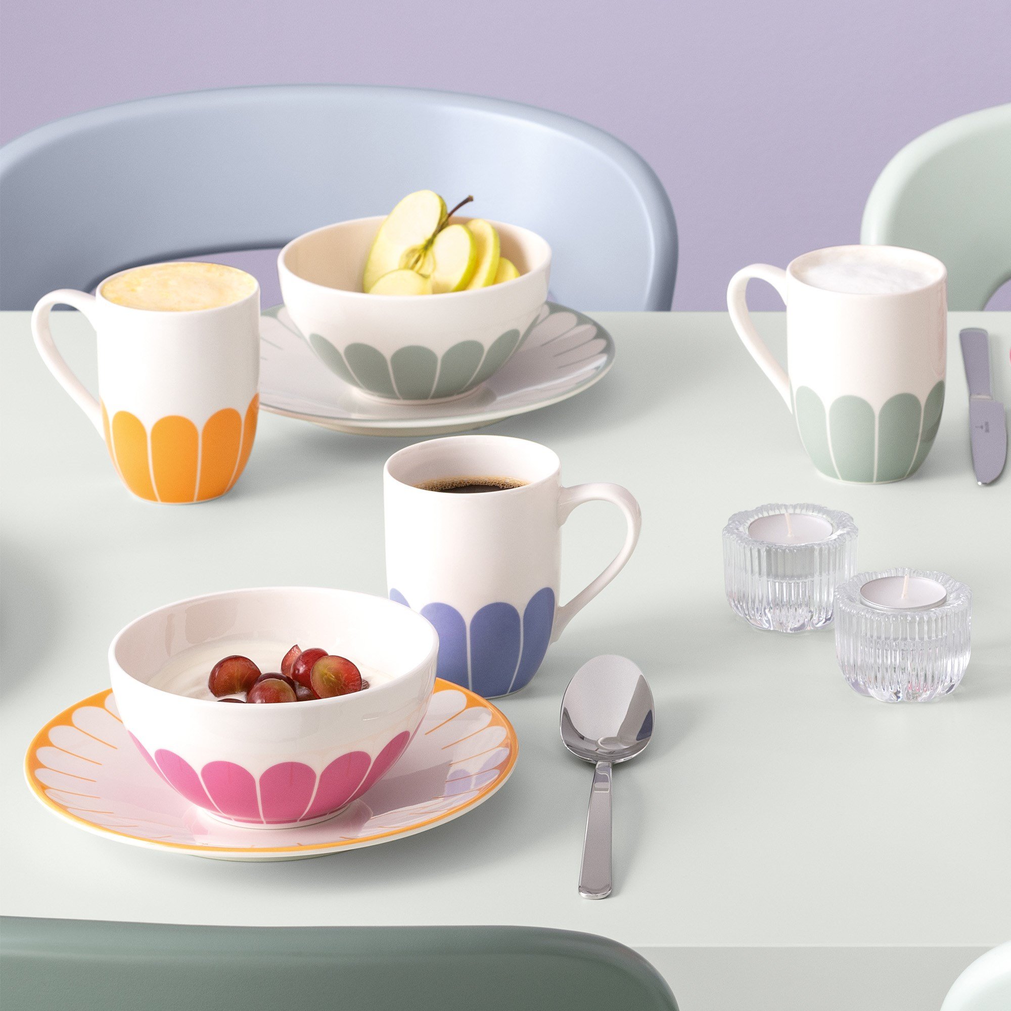 Vb Fleur Cassıs - Komposto/salata Kasesı, 14 Cm, Pembe