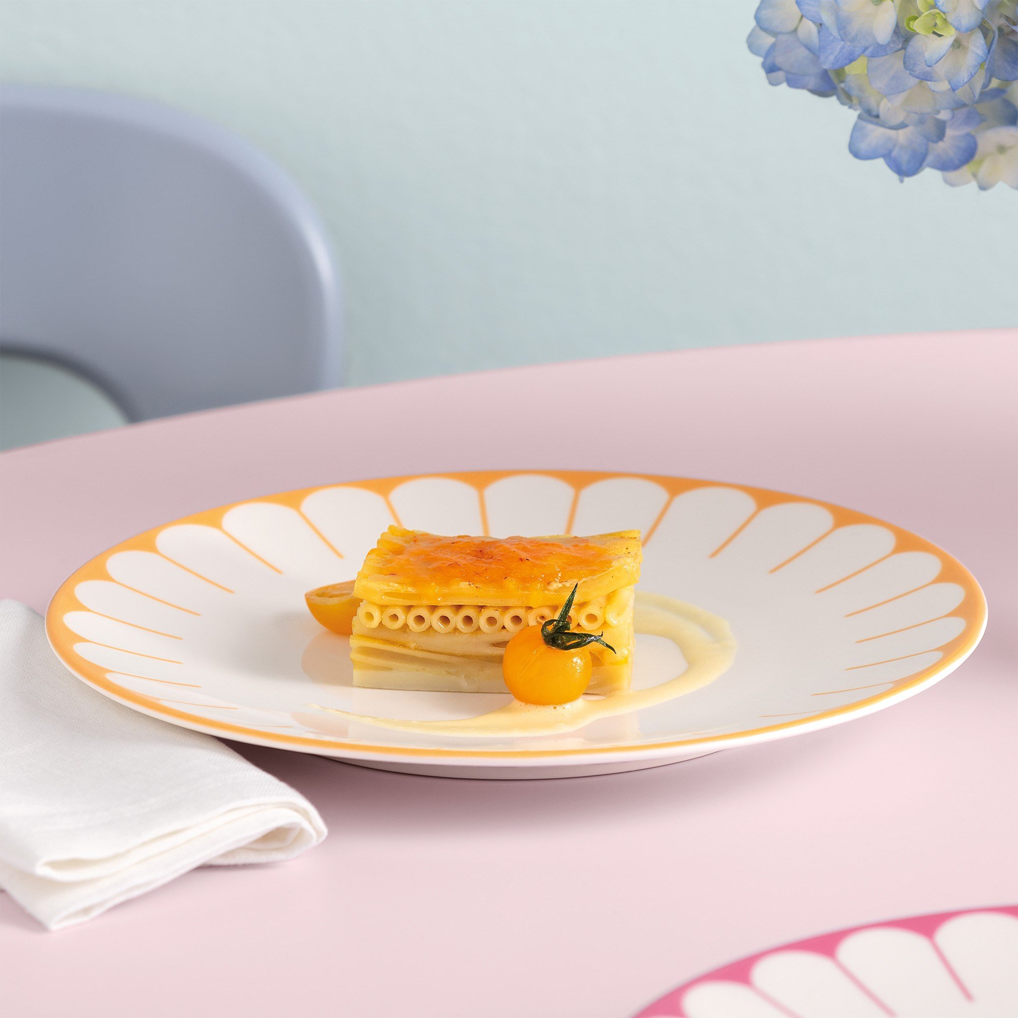 Vb Fleur Soleıl - Yemek Tabagı, 26,5 Cm, Turuncu