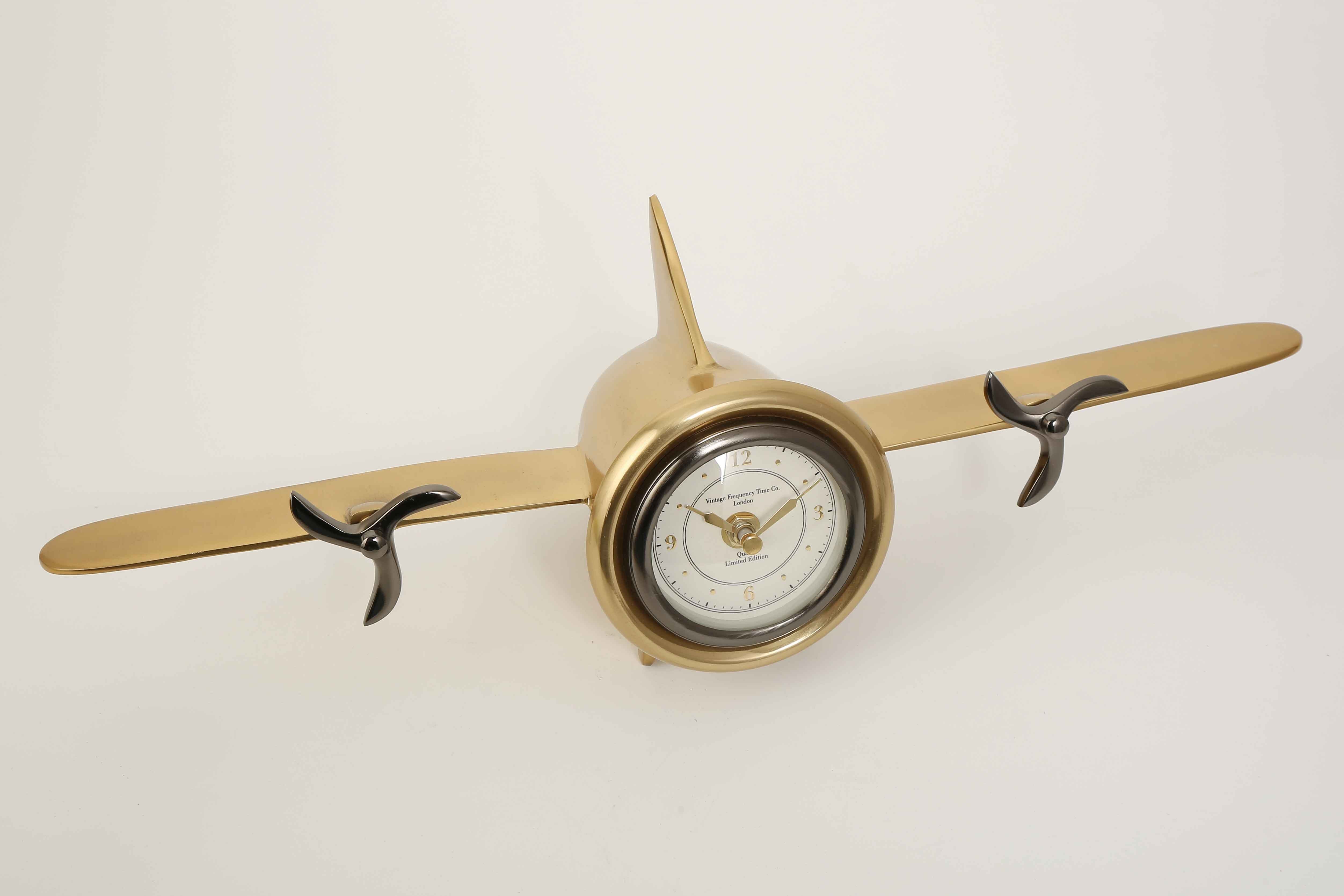 Vitale Fly Gold Uçak Saat 15*46*11 Cm
