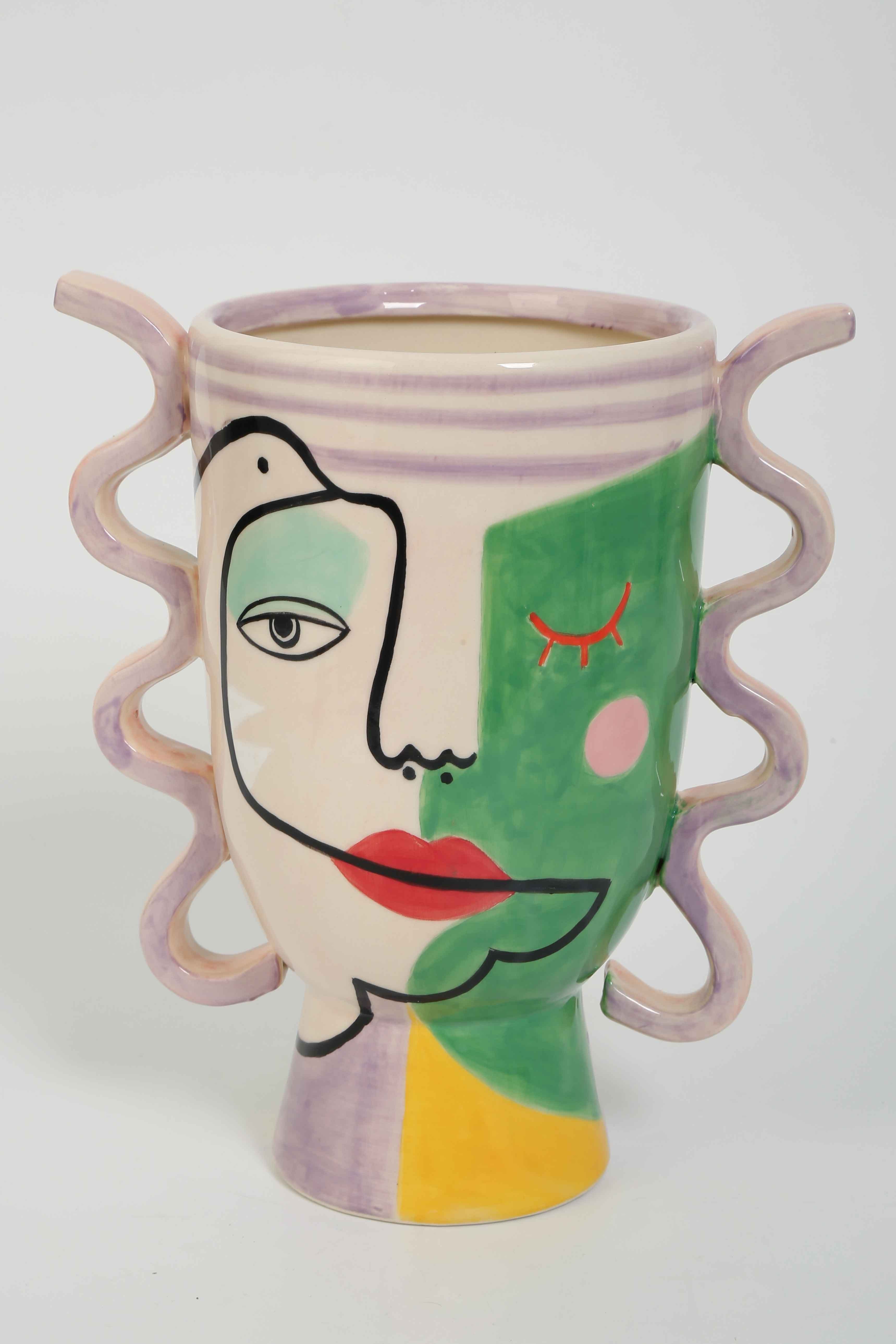 Vitale Seramik Picasso Vazo 20.8*13*23.8 Cm
