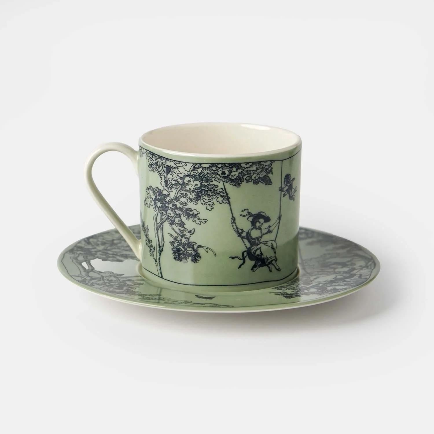 VİTELLİ TİMELESS COLLECTİON YEŞİL ÇAY FİNCANI