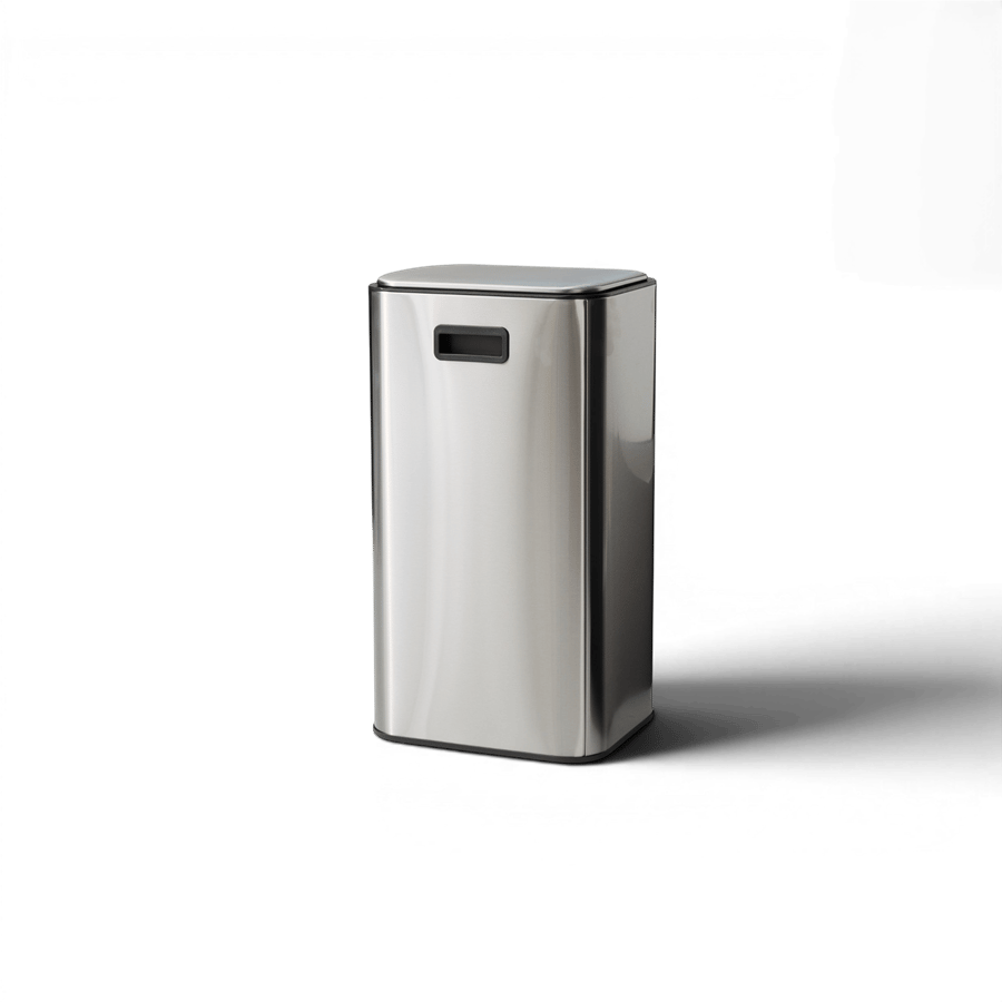 Vivarel Square Mat Paslanmaz Çelik Pedallı Çöp Kovası 30 L