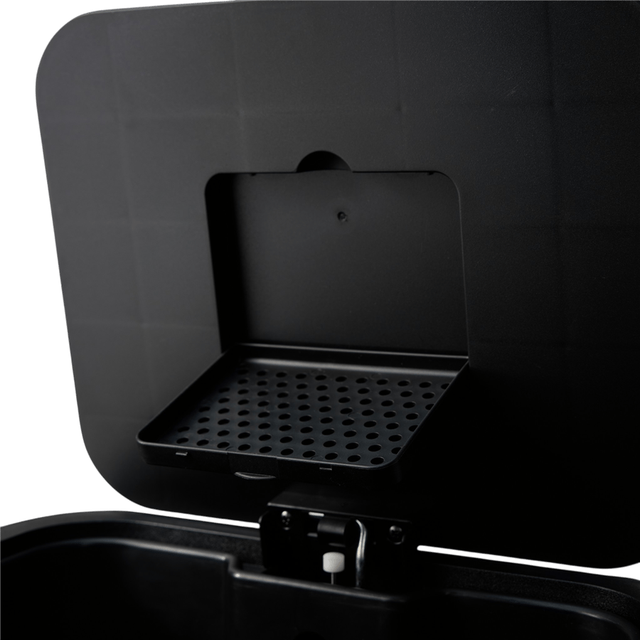 Vivarel Square Mat Siyah Pedallı Çöp Kovası 30 L