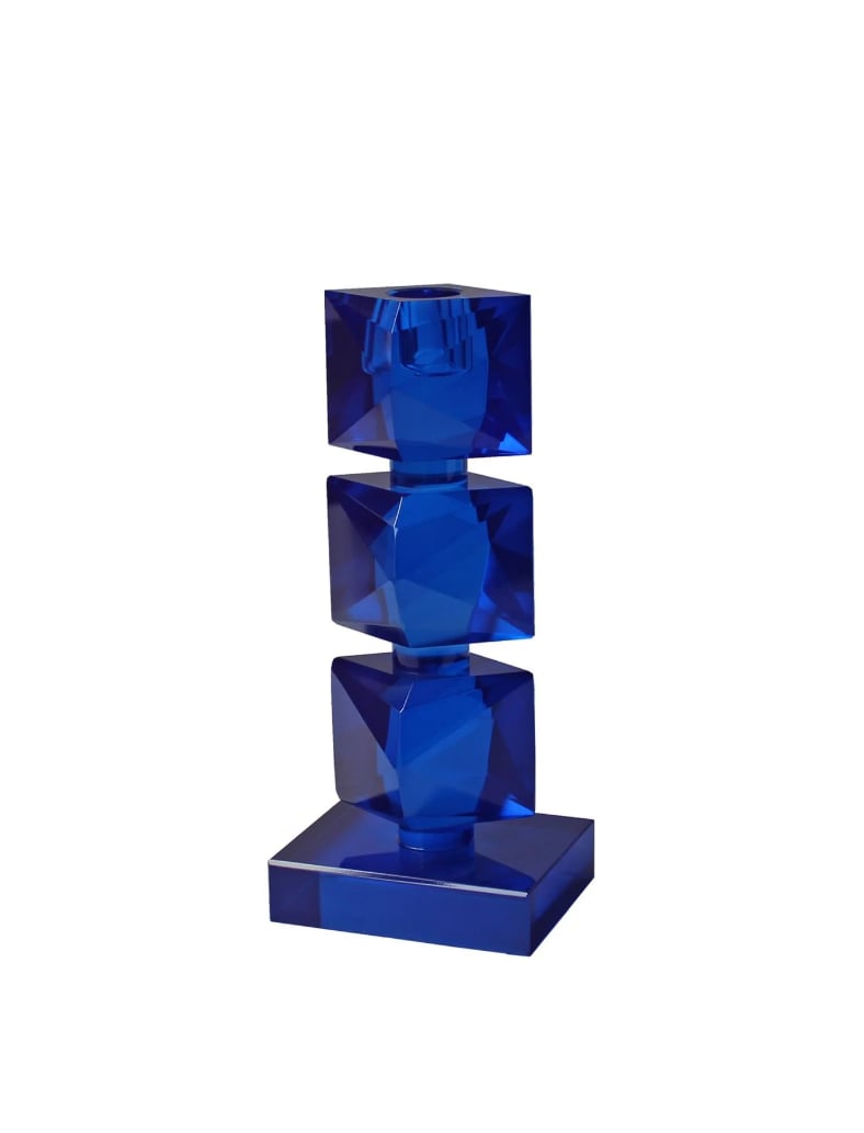 Wanelli Tina Wn1129 Mavi Küçük Boy Şamdan 19 Cm