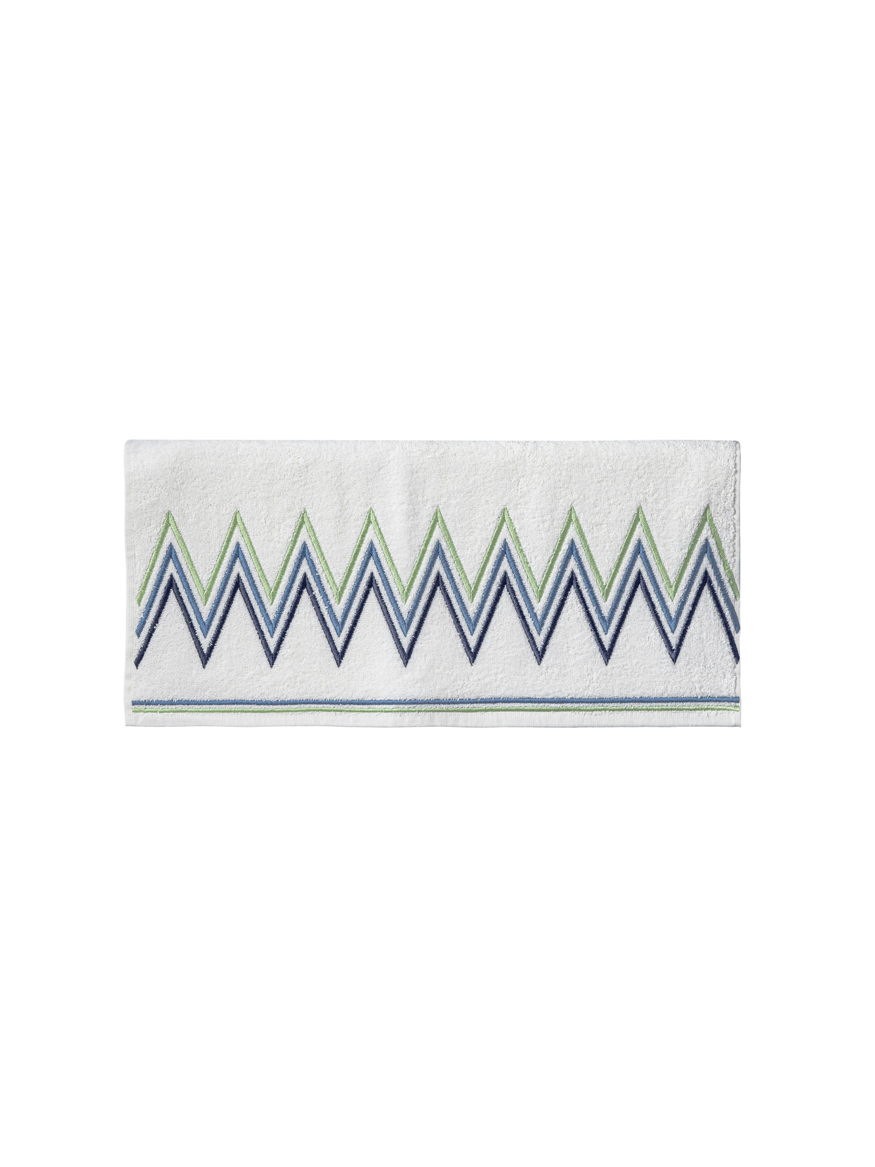Zigzag Model Nakışlı Yüz Havlusu