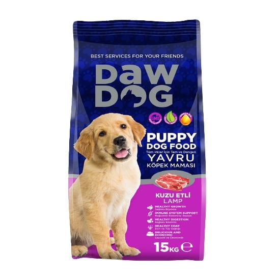 DawDog 15 Kg Yavru Köpek Maması Kuzu Etli Pirinçli