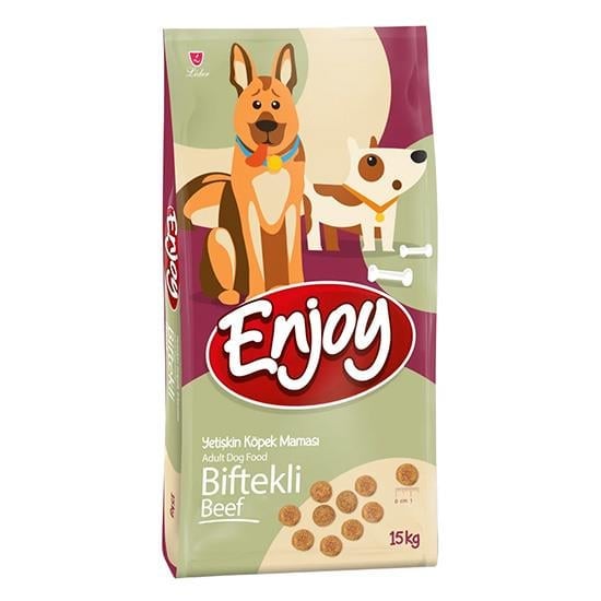 Enjoy Biftekli Yetişkin Köpek Maması 15 KG