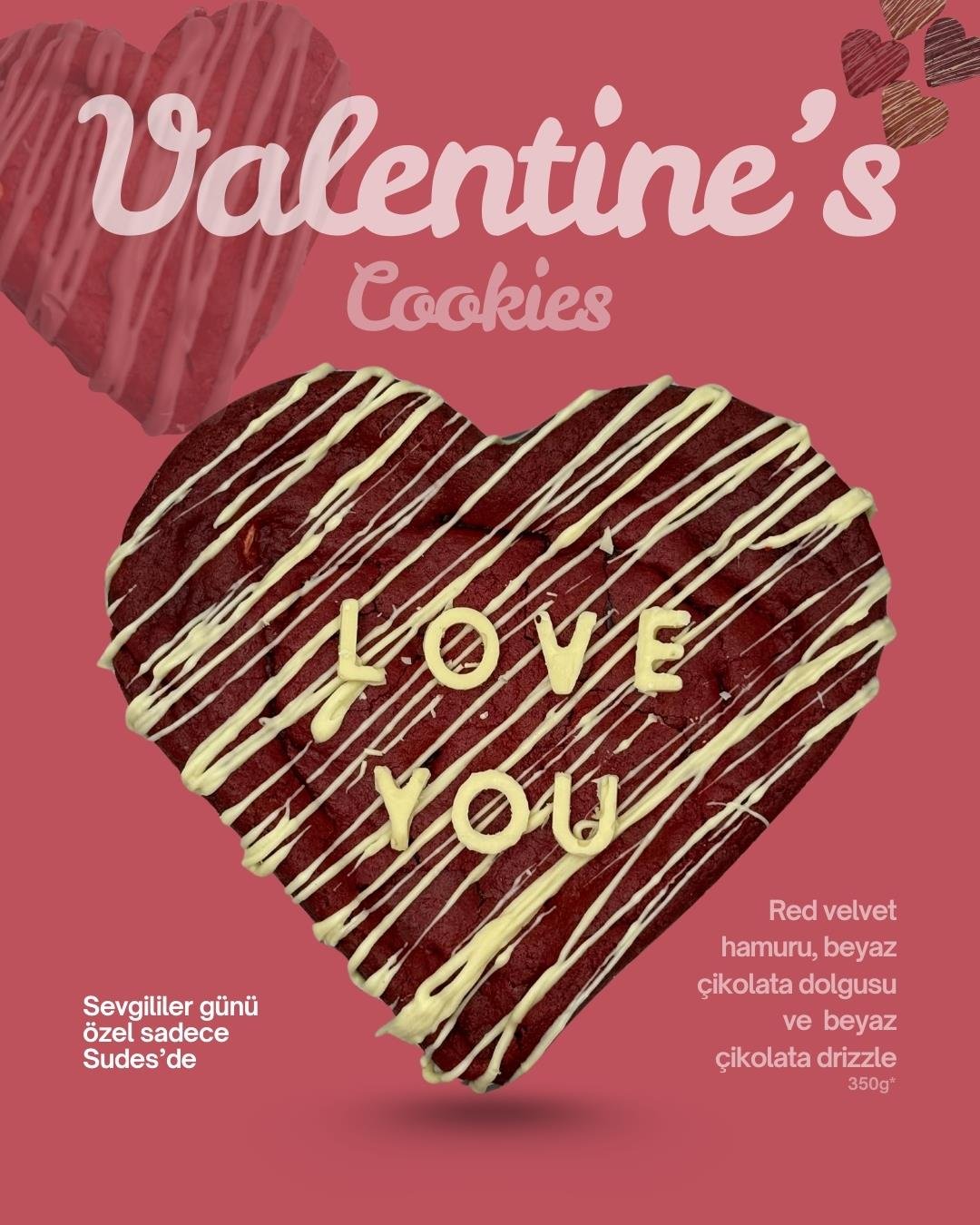 Red Velvet Love Cookie