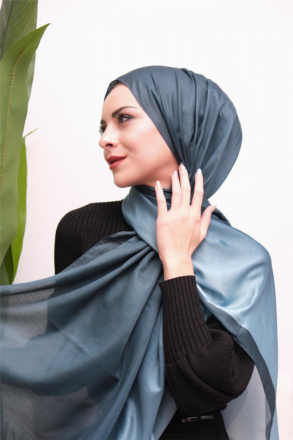 Degrade Akışlı Desenli Dijital Soft Şal
