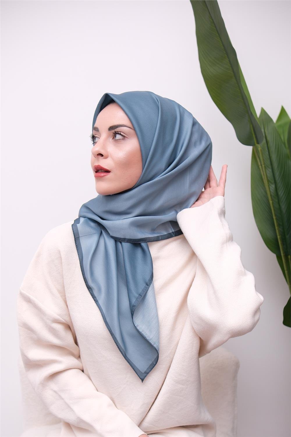 Degrade Desen Dijital Soft Eşarp