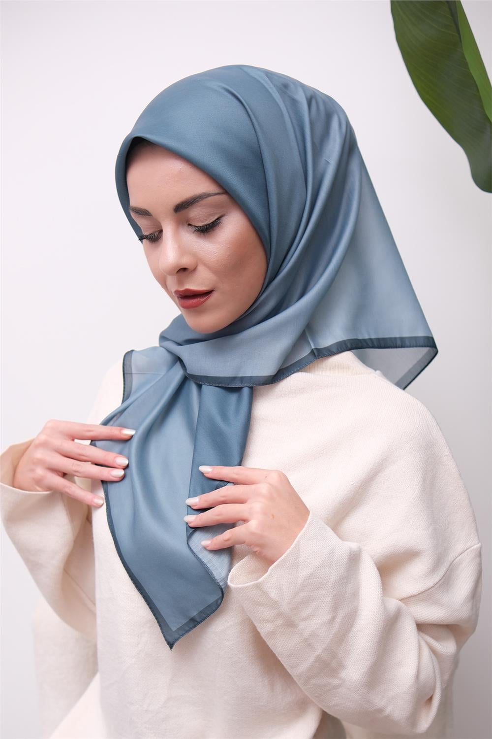 Degrade Desen Dijital Soft Eşarp