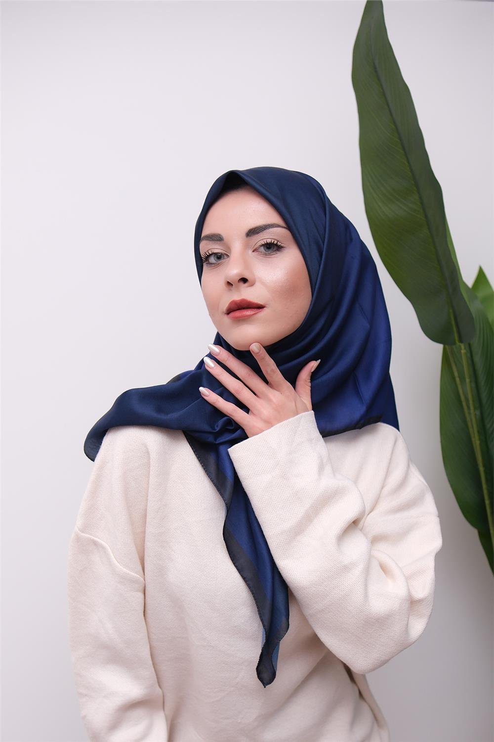Degrade Desen Dijital Soft Eşarp