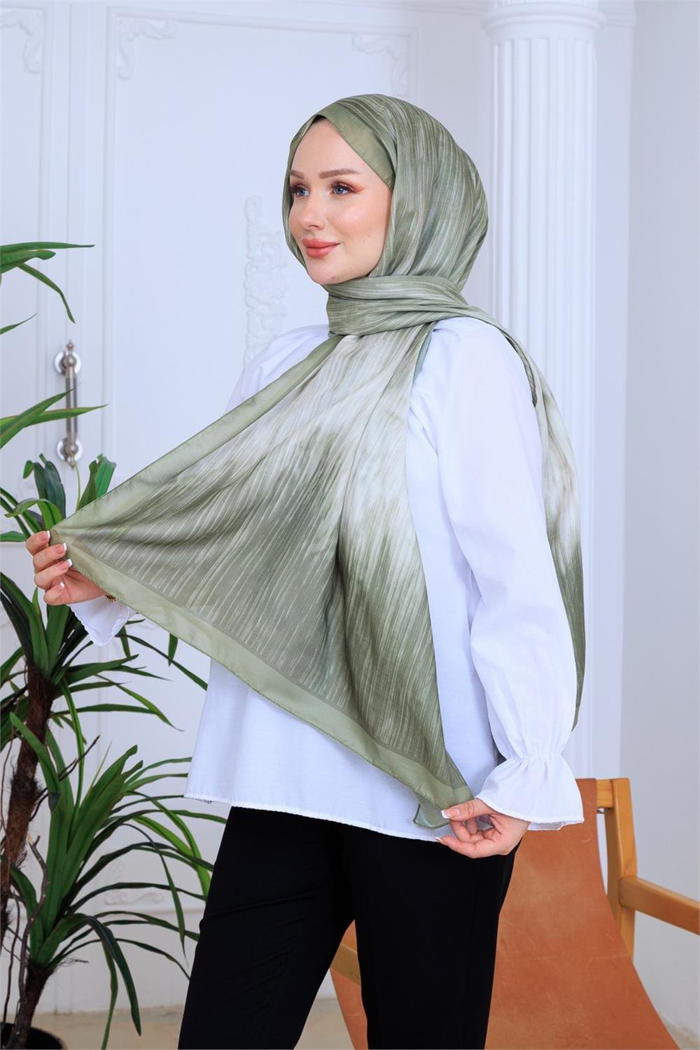Desenli Dijital Soft Şal