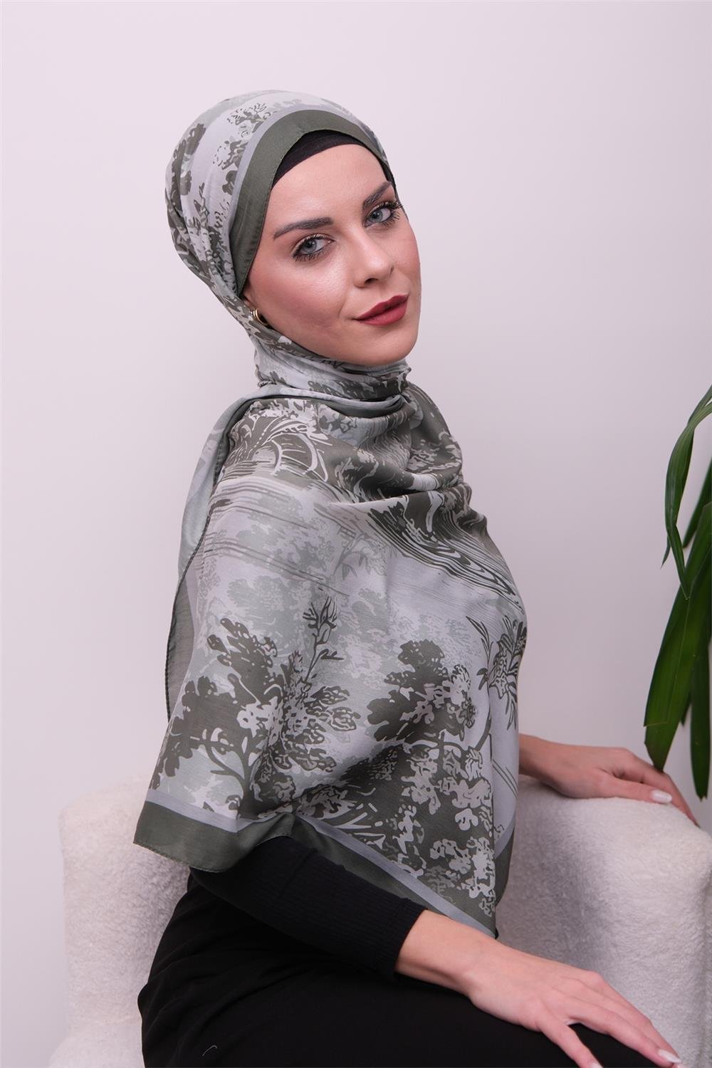 Opal Harmony Desenli Dijital Soft Şal