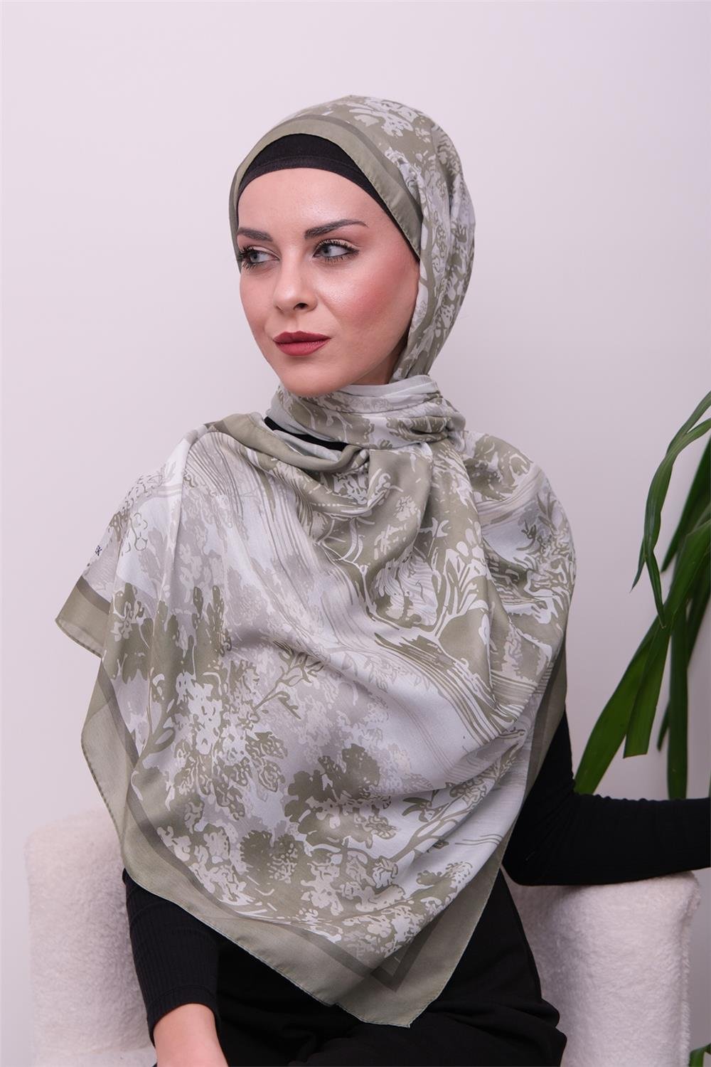 Opal Harmony Desenli Dijital Soft Şal