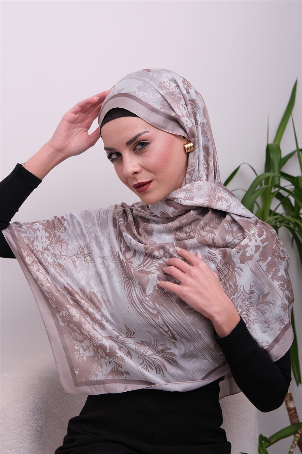 Opal Harmony Desenli Dijital Soft Şal
