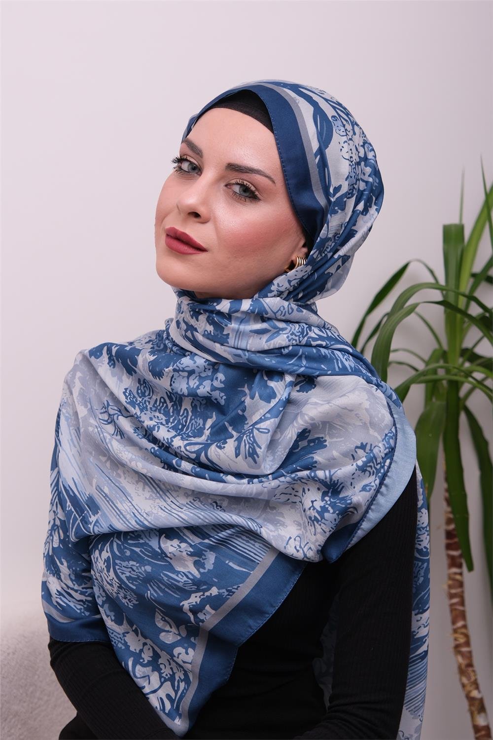 Opal Harmony Desenli Dijital Soft Şal
