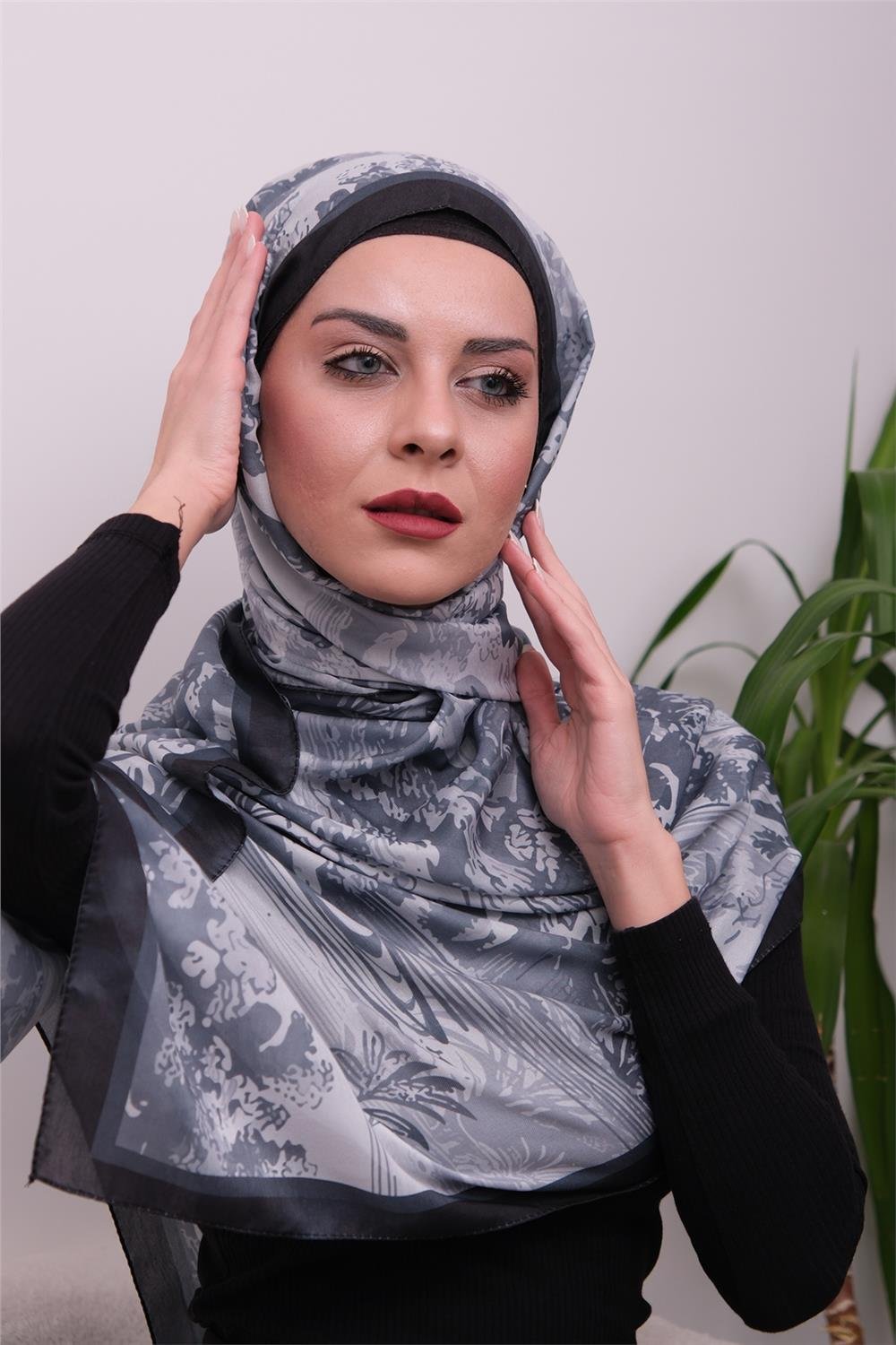 Opal Harmony Desenli Dijital Soft Şal