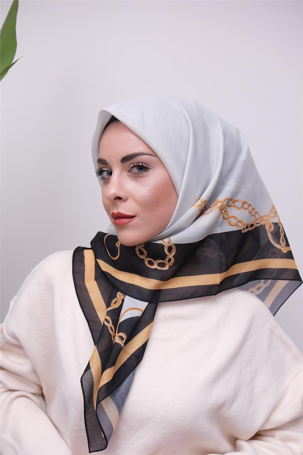 Renkli Karma Desen Dijital Soft Eşarp