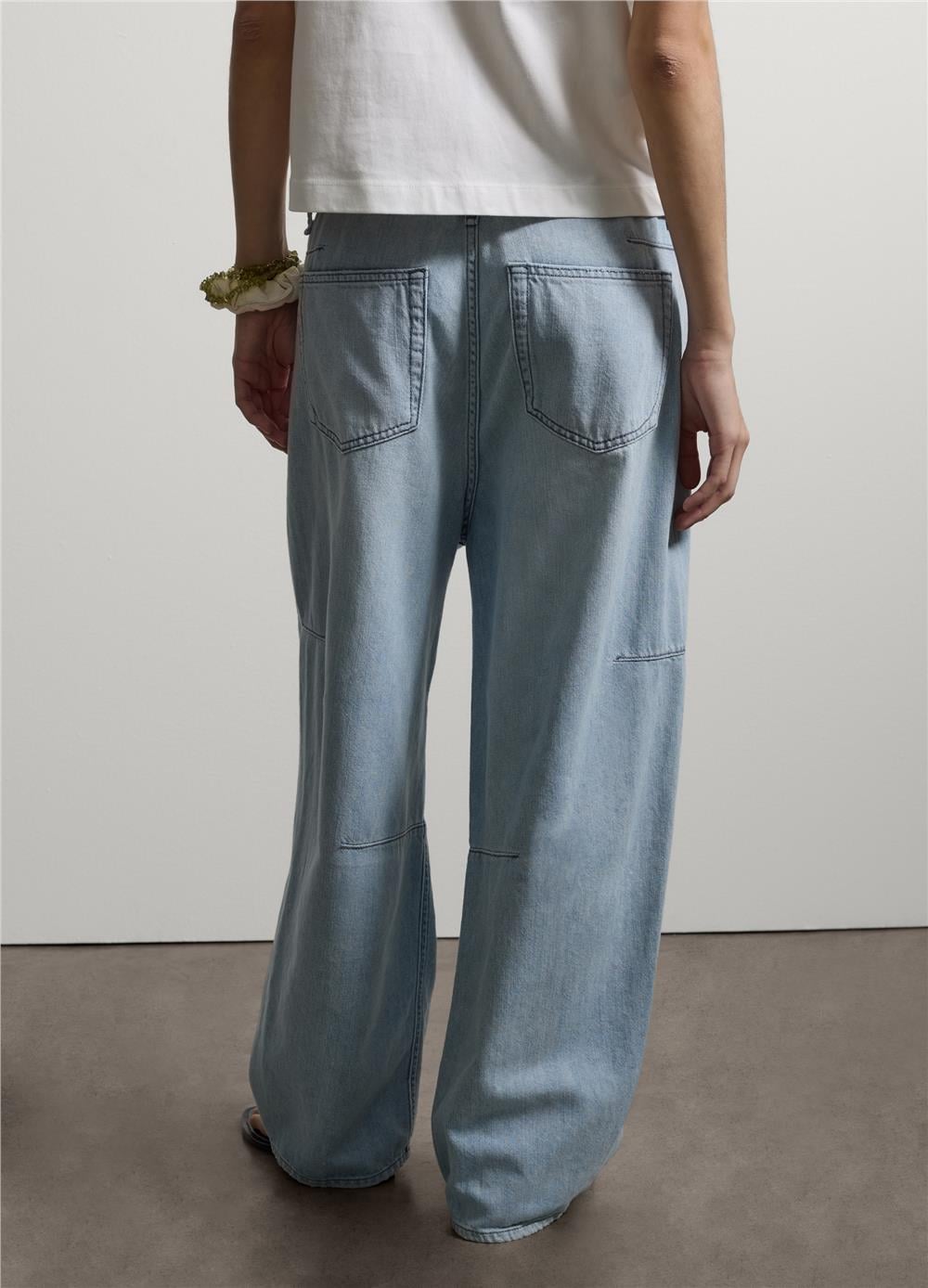 Açık Mavi Balon Kesim Denim Jean