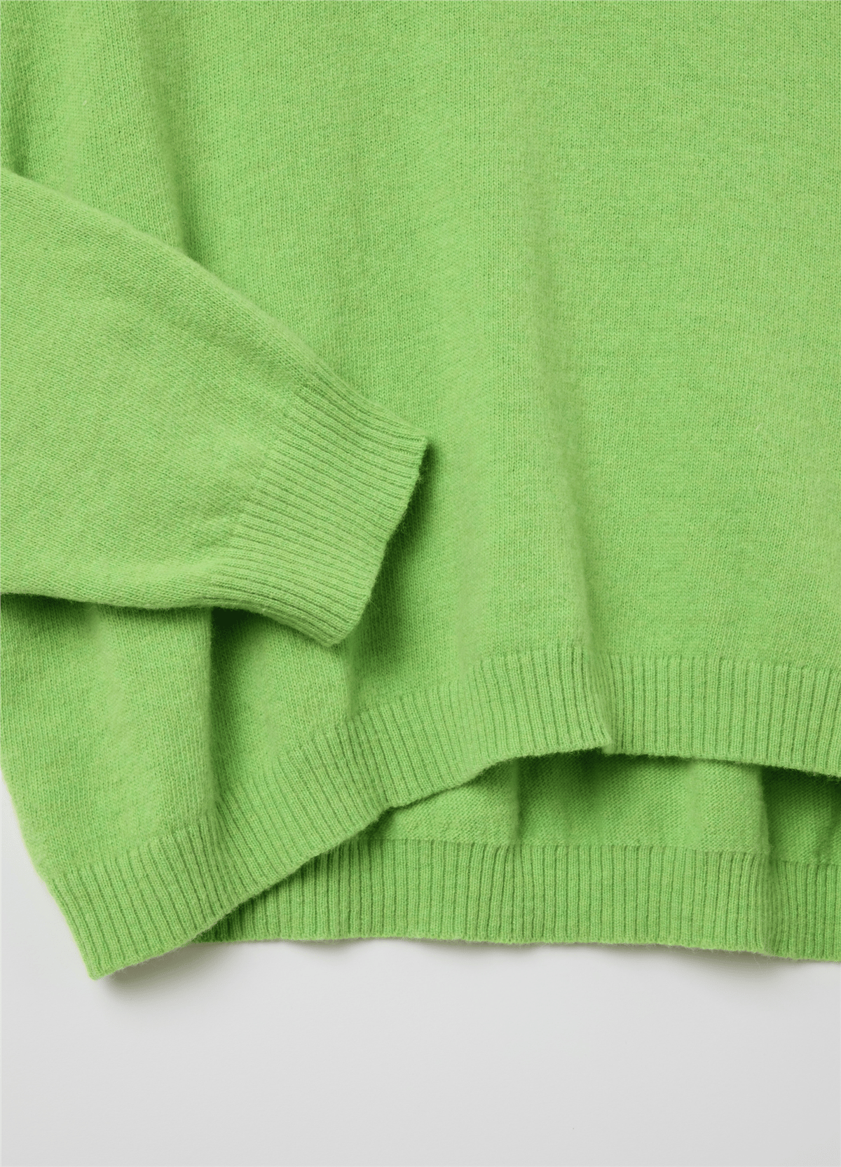 Bisiklet Yaka Oversize Yeşil Kazak