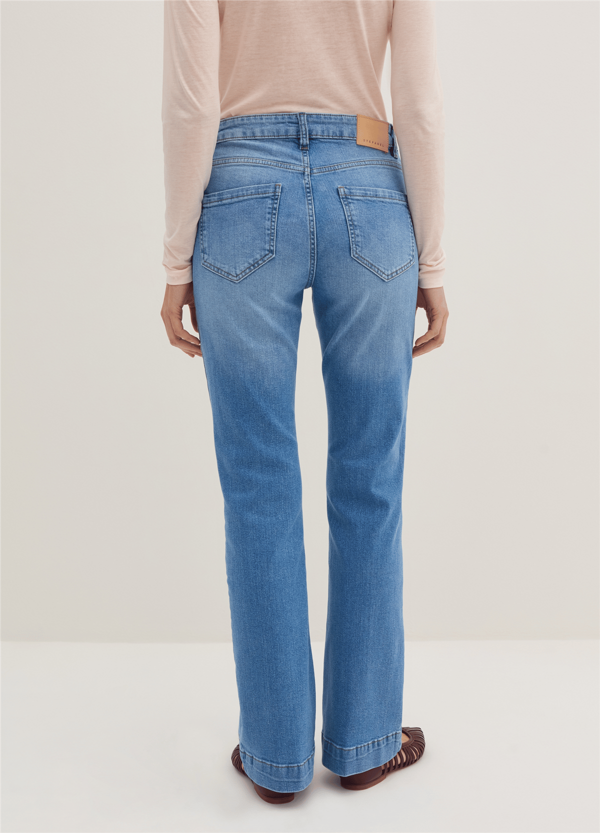Bootcut Açık Mavi Kot Pantolon