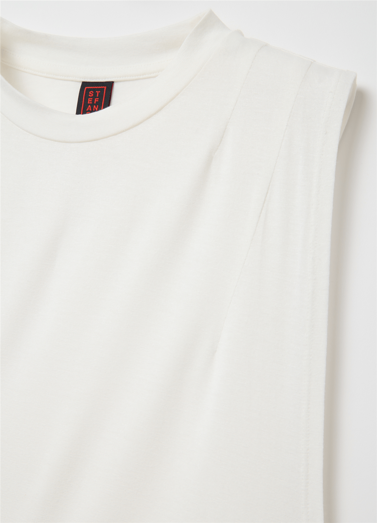 Boxy Fit Beyaz Atlet