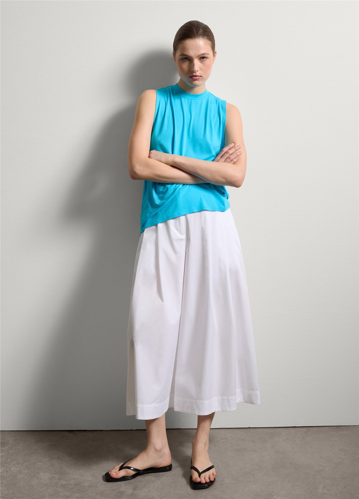 Boxy Fit Mavi Atlet