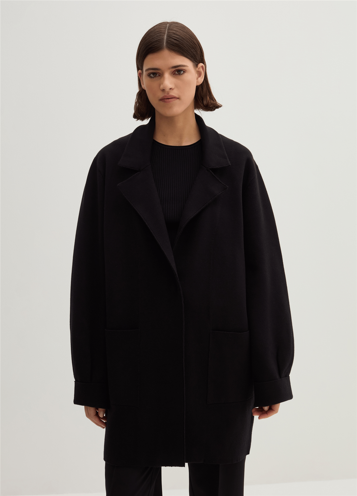 Cepli Oversize Siyah Kaban