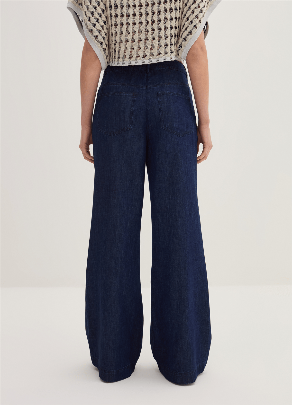 Denim Palazzo Pantolon