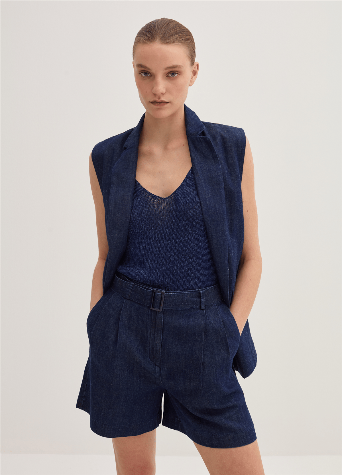 Denimden Kolsuz Blazer