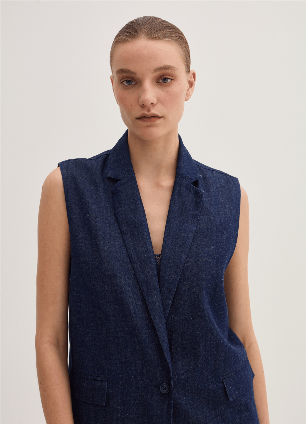 Denimden Kolsuz Blazer