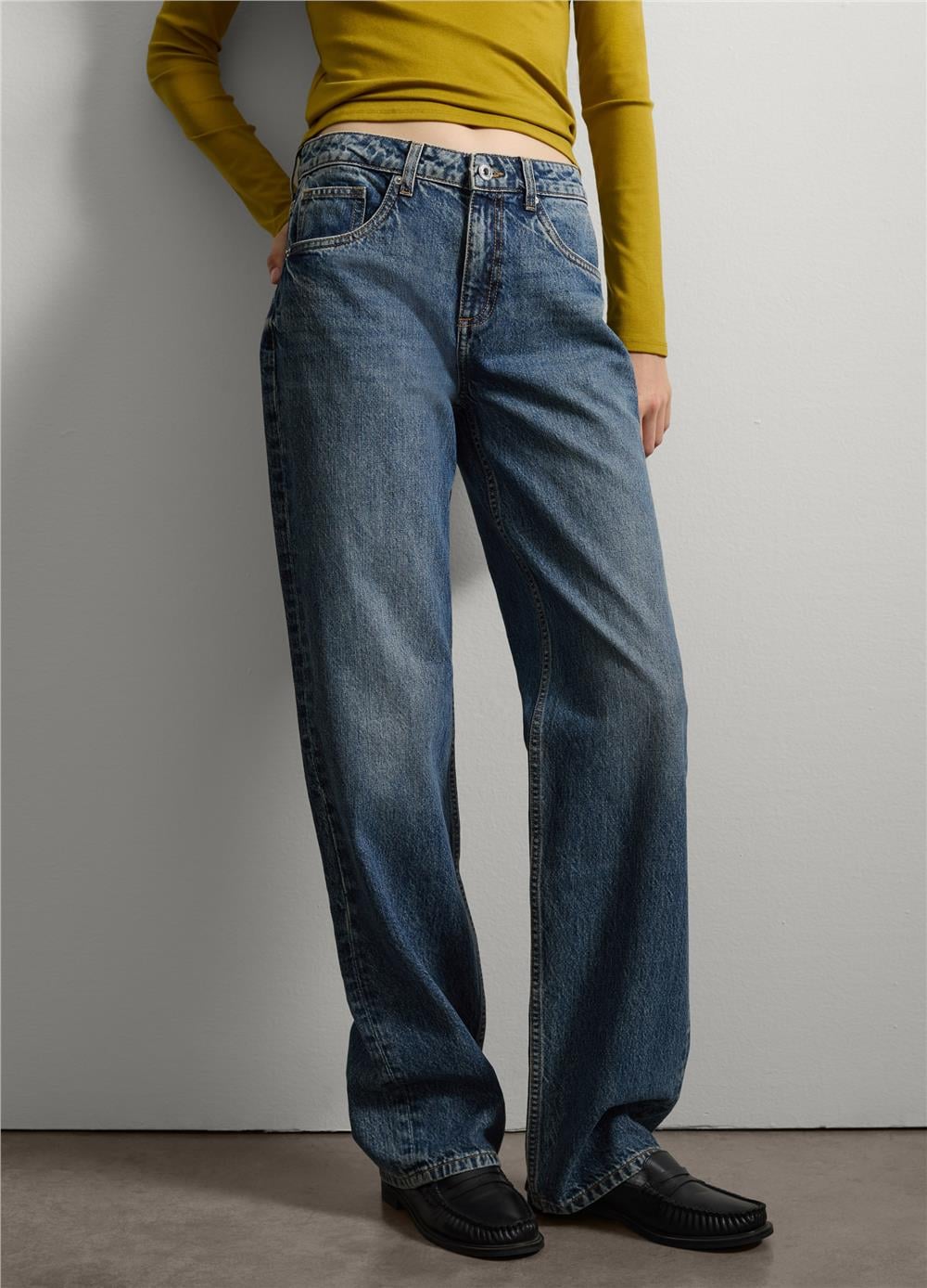 Düz Denim Kot