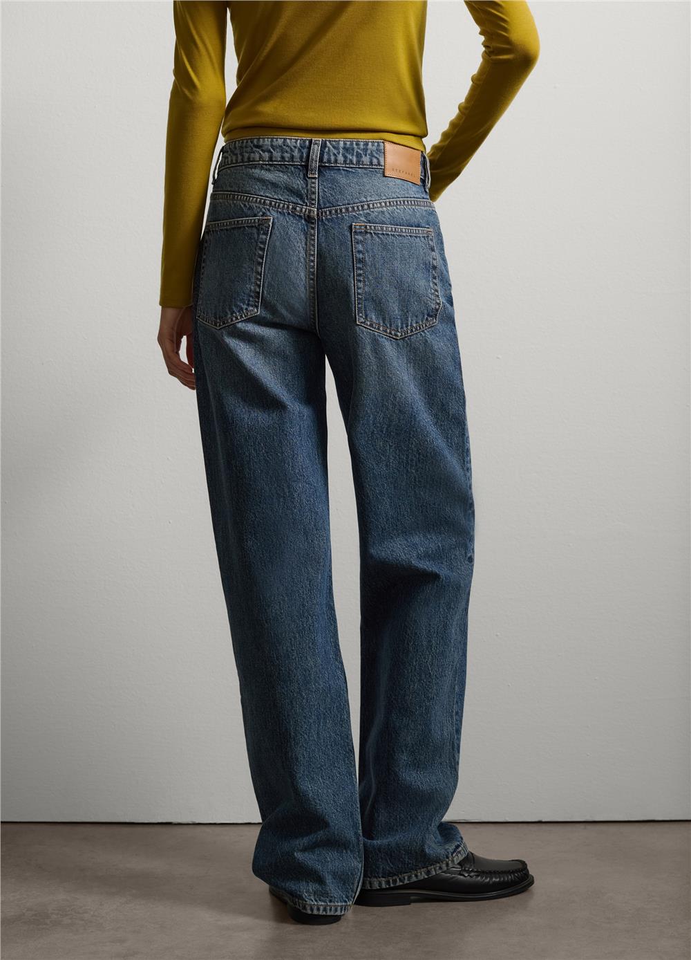 Düz Denim Kot