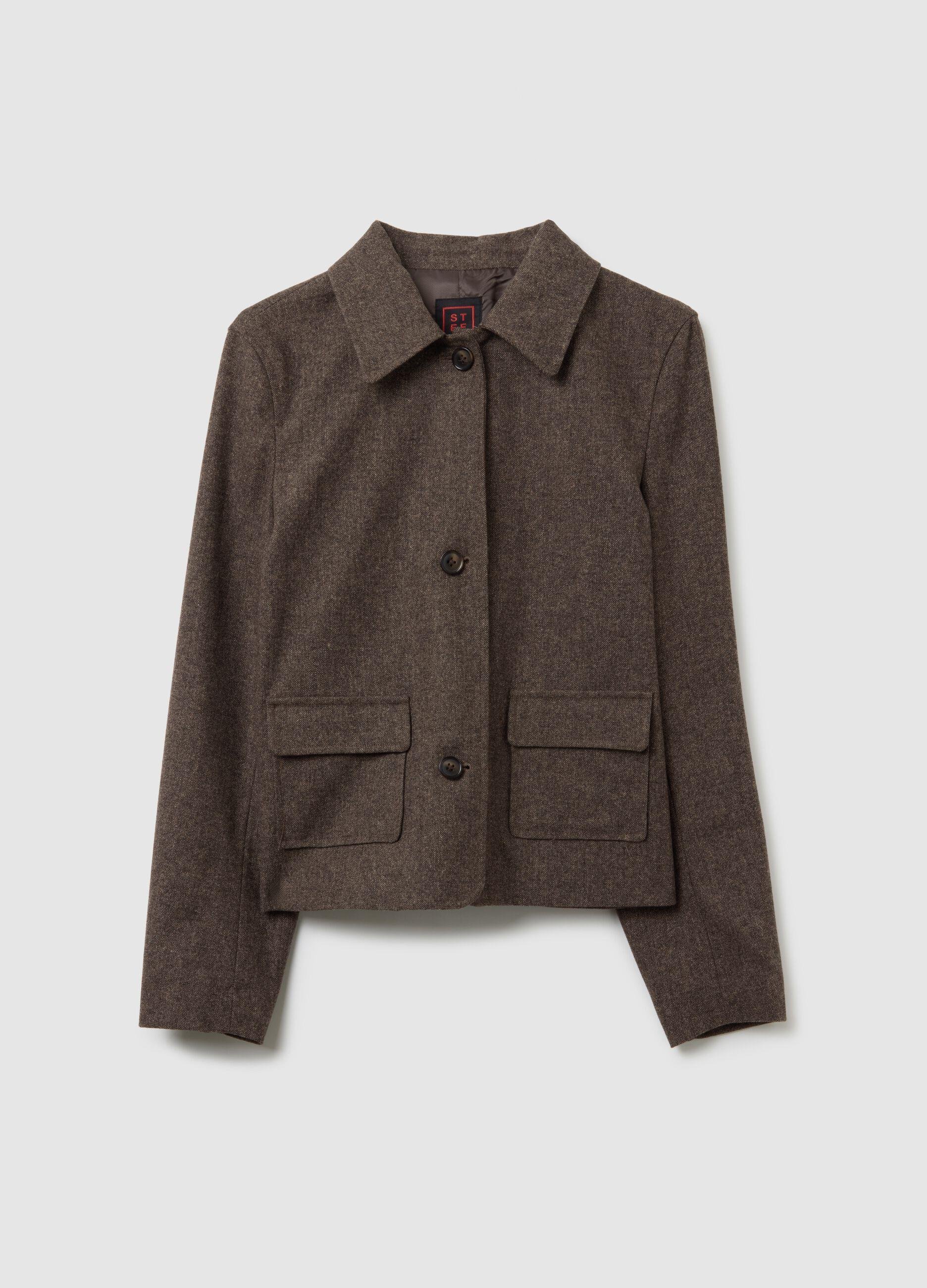 Düz Kesim Blazer Ceket