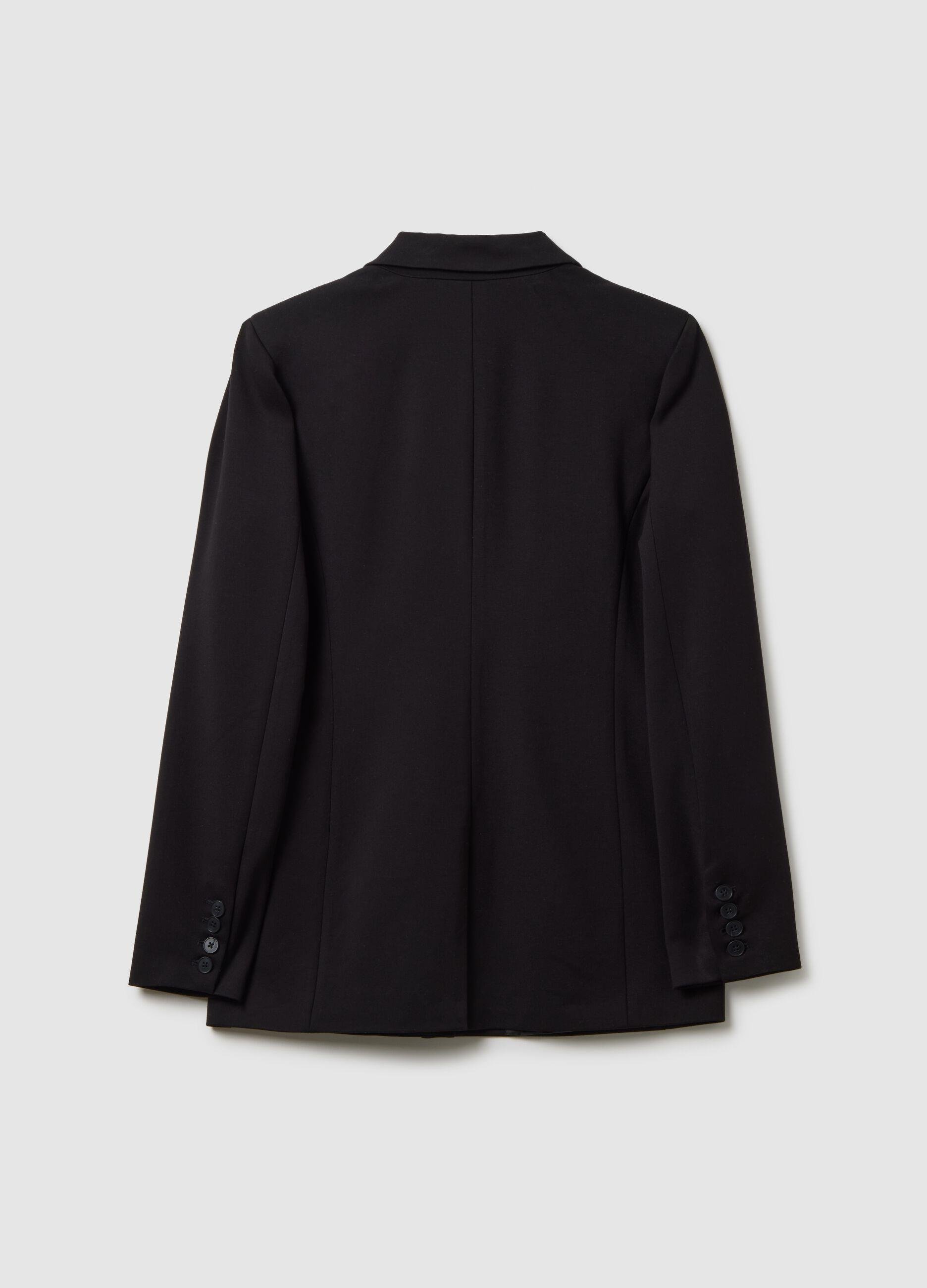 Esnek Kumaş Normal Kesim Blazer